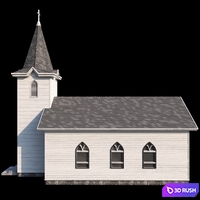 Catholic Church 3D Model Corona