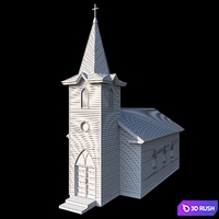 Catholic Church 3D Model Corona