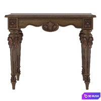 Carved table 3D Model Vray, Corona