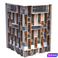 RESIDENTIAL BUILDING NO2 3D Model Vray, Corona