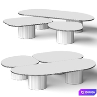 Dall'Agnese Atollo Coffee Table 3D Model Vray
