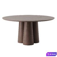 Fusto Dining Table by Forma &amp; Cemento 3D Model Corona