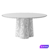 Fusto Dining Table by Forma &amp; Cemento 3D Model Corona