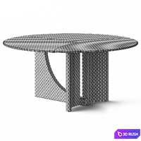 Cornelio Cappellini Hessentia Spinnaker Dining Table 3D Model Vray, Corona