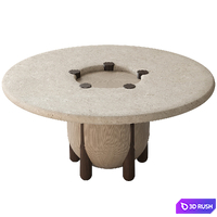 TABLE O HIGH BY MATTHIEU RECOPE DE TILLY 3D Model Corona