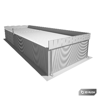 Store with warehouse 3D Model Vray, Corona