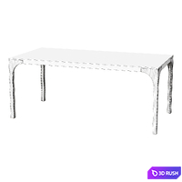 Dining table AQUA VIRGO DARK BROWN DINING TABLE 3D Model Corona