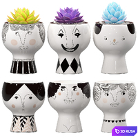 Flower Me Happy Pots 02 3D Model Vray, Corona
