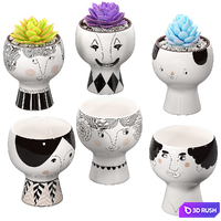 Flower Me Happy Pots 02 3D Model Vray, Corona