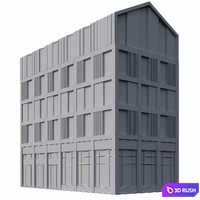 Red House 3D Model Corona