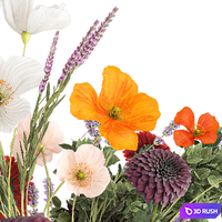 Bouquet of flowers. Set 408. 3D Model Vray