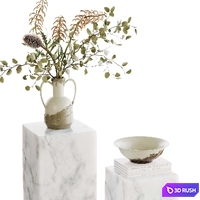 Gemini Pedestal 3D Model Vray, Corona