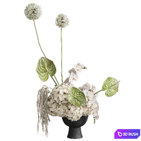 Flower In Vase 49 3D Model Corona