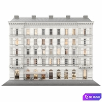 Building Vienna 01 3D Model Vray, Corona