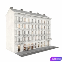 Building Vienna 01 3D Model Vray, Corona