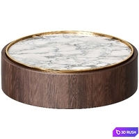 Modern Marble Low Coffee Table 3D Model Corona
