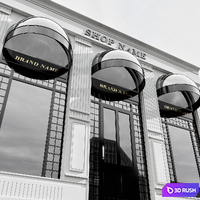 Shop Building No11 3D Model Vray, Corona