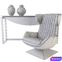 Visionnaire Cheyney Armchair 3D Model Corona