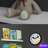 Decorative set for a child's room 3D Model Vray