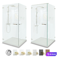 SHOWER CABINS Radaway | Pendulum set 1 3D Model Vray, Corona