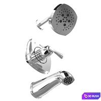Delta STRYKE 14 Series Tub and Shower mixer 3D Model Vray