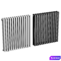 Ultraheat Klon White Horizontal Designer Radiator 3D Model Corona