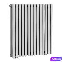 Ultraheat Klon White Horizontal Designer Radiator 3D Model Corona