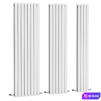 Milano Alpha Anthracite Vertical Designer Radiator 3D Model Corona