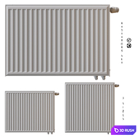 Radiators | PURMO Ventil Compact 3D Model Vray, Corona