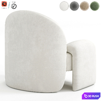 AMA Armchair By Paolo Castelli 3D Model Vray, Corona