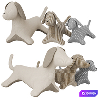 Dachshund toy 3D Model Corona