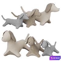 Dachshund toy 3D Model Corona