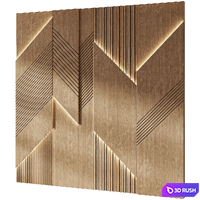 Decorative panel 3D Model Corona