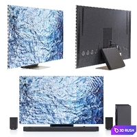 Samsung NeoQLED 8K TV 65 inch with Soundbar 3D Model Vray, Corona