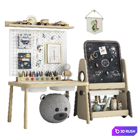 Toys, decor and furniture for children's 8 3D Model Vray, Corona