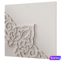 3d panel "EAST-4" by Gesso 3d 3D Model Corona