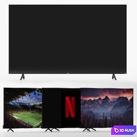 TV HISENSE 50 inch BLACK 3D Model Vray, Corona