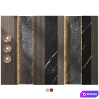 Wall Panel Decor 96 3D Model Vray, Corona