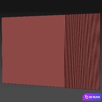 Modern 3D Wall Panel 39 3D Model Vray, Corona