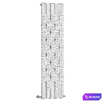 Caleido Steel panel radiator 3D Model Corona