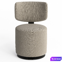 Small armchair Cassina Tamburround 3D Model Vray, Corona