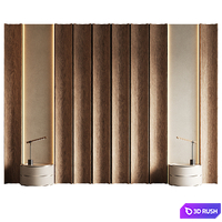 Wall panel/Headboard 3D Model Corona