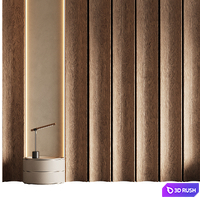 Wall panel/Headboard 3D Model Corona