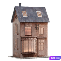 Night light house "Alice in Wonderland tea shop" 3D Model Corona