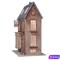 Night light house "Alice in Wonderland tea shop" 3D Model Corona