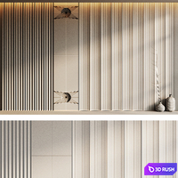 Wall Panels 12 3D Model Corona