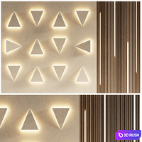 Wall 3D panel 11 3D Model Corona