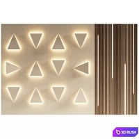 Wall 3D panel 11 3D Model Corona