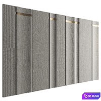 Wall Panel Decor 236 3D Model Vray, Corona