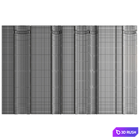 Wall Panel Decor 236 3D Model Vray, Corona